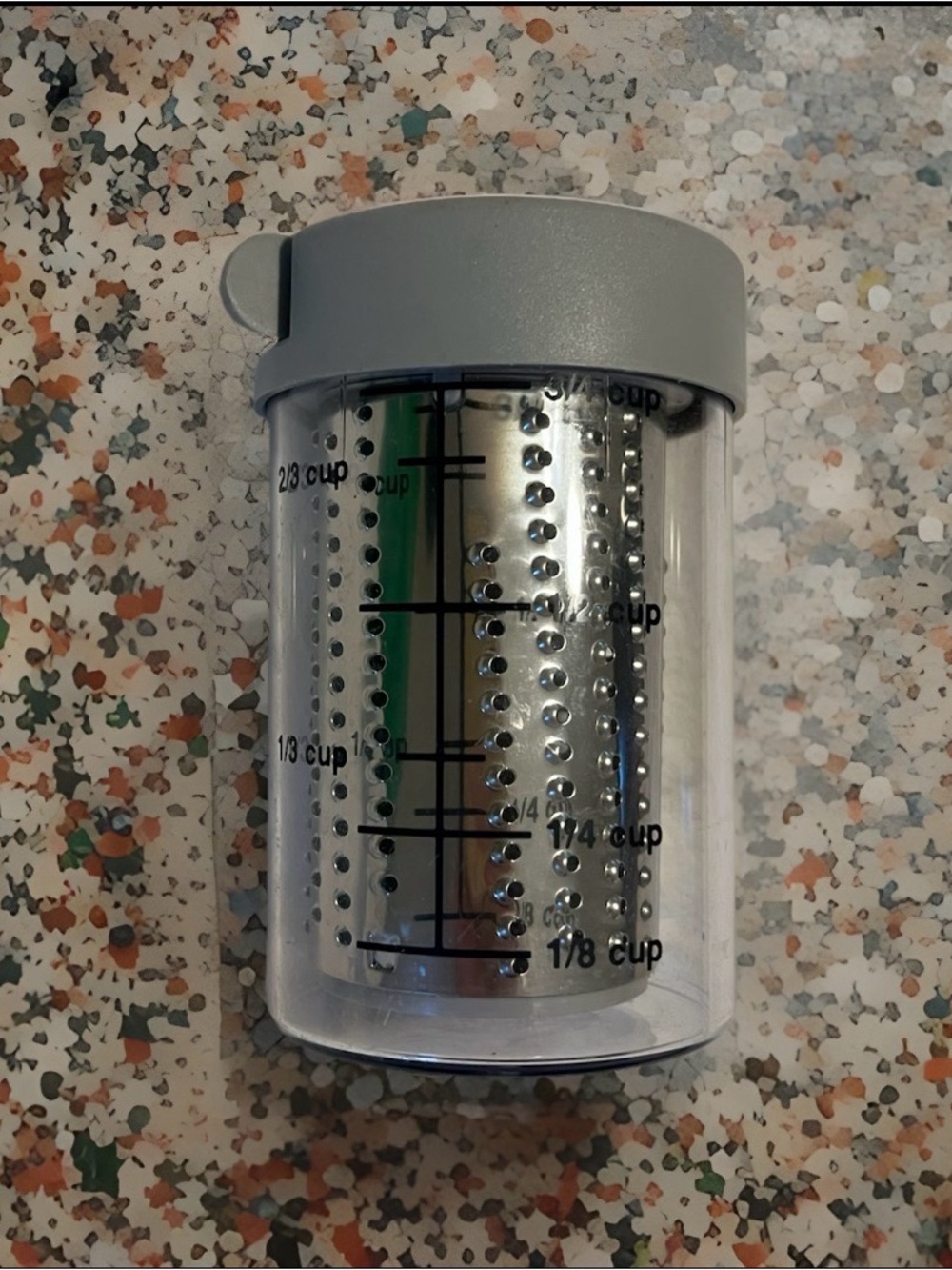 Pampered Chef Grate & Store #1278 Cheese Storage Container 3/4 Cup Capacity